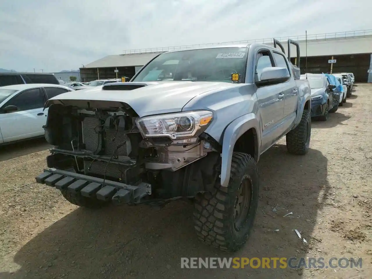 2 Photograph of a damaged car 5TFCZ5AN9MX245886 TOYOTA TACOMA 2021