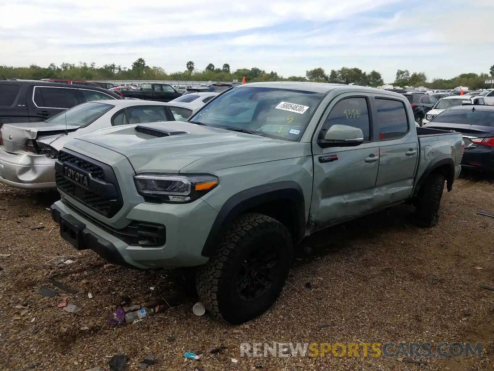 2 Photograph of a damaged car 5TFCZ5AN9MX246987 TOYOTA TACOMA 2021