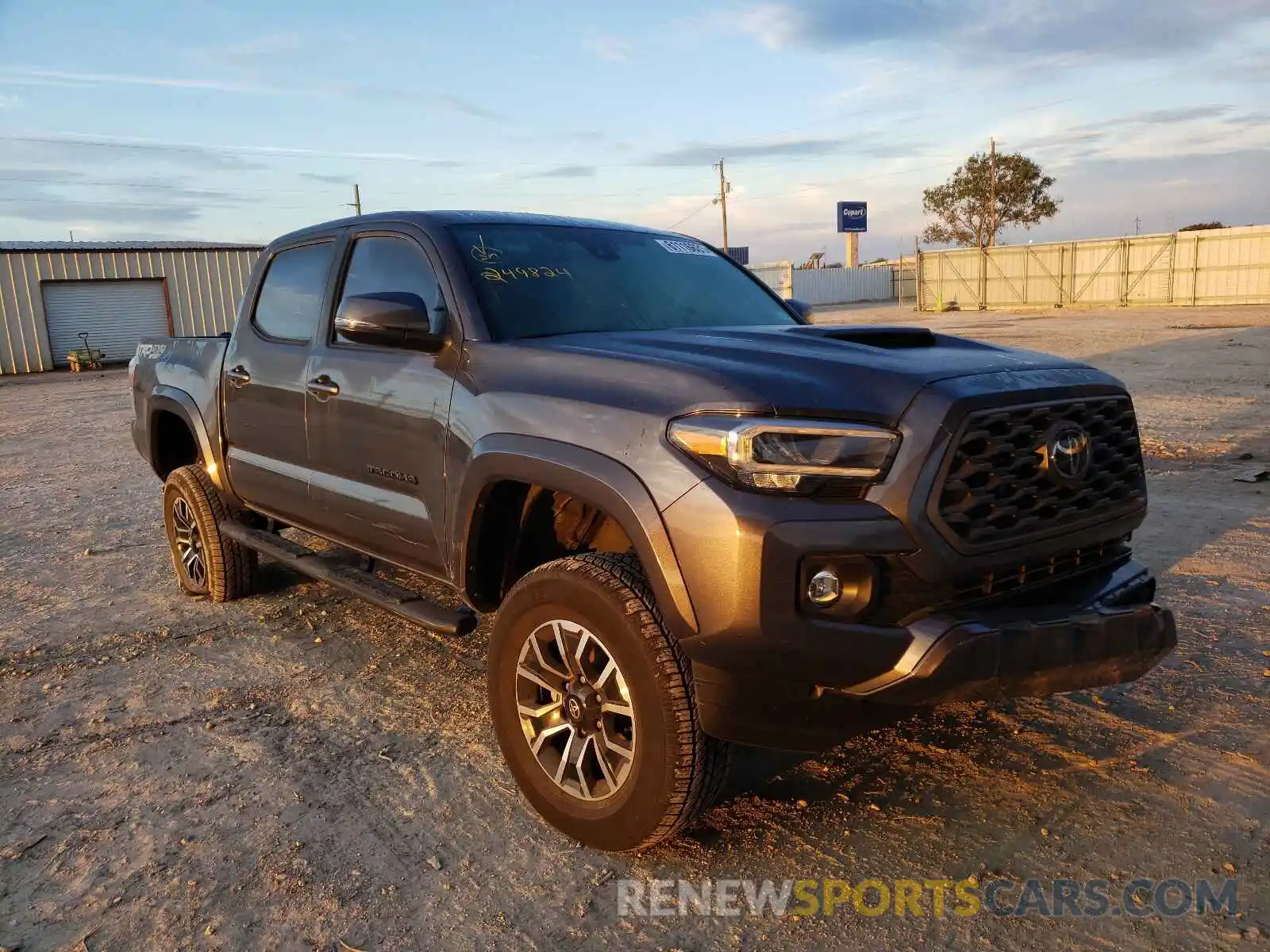 1 Photograph of a damaged car 5TFCZ5AN9MX249842 TOYOTA TACOMA 2021