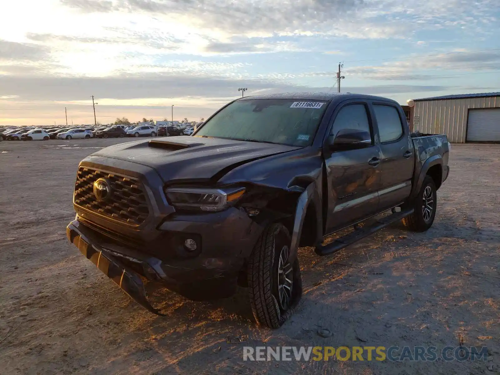 2 Photograph of a damaged car 5TFCZ5AN9MX249842 TOYOTA TACOMA 2021