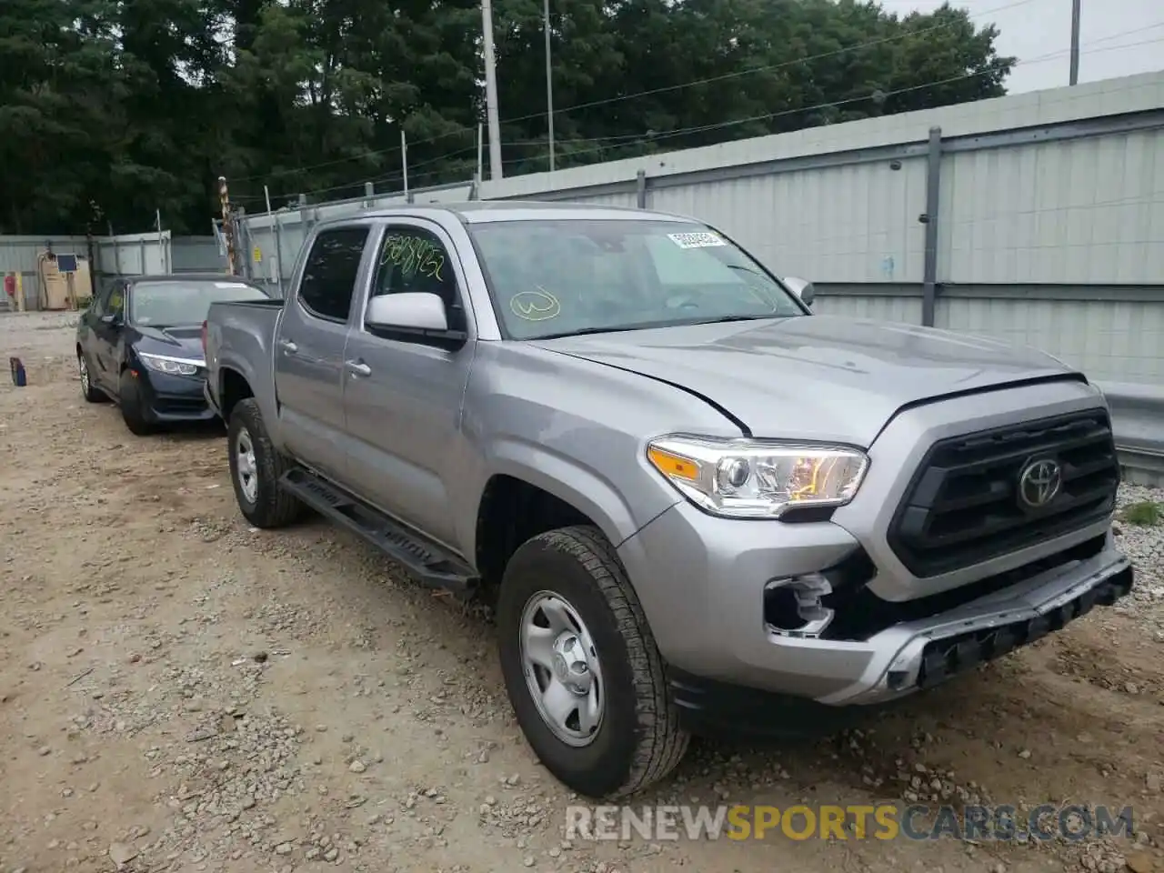 1 Photograph of a damaged car 5TFCZ5AN9MX254152 TOYOTA TACOMA 2021