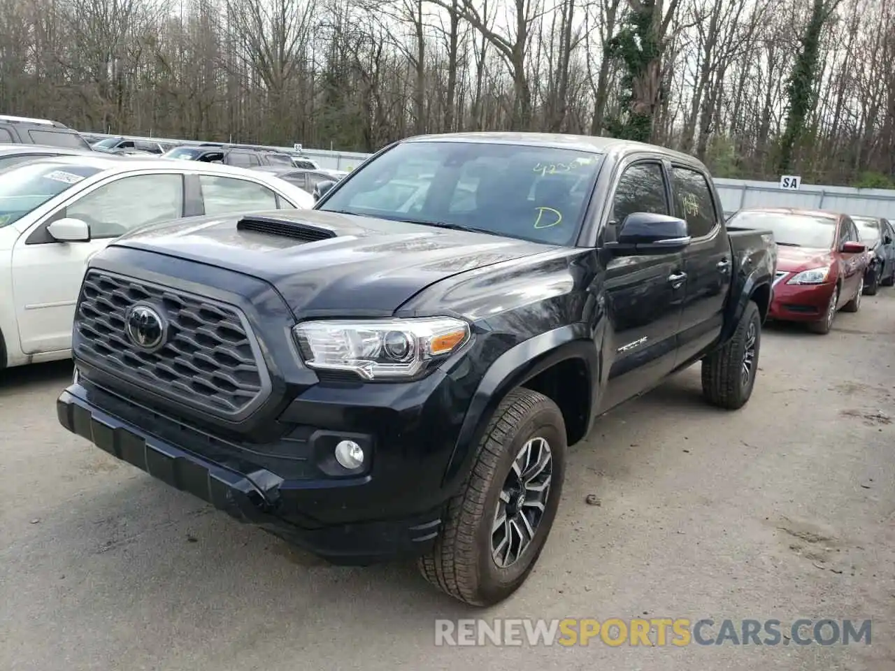 2 Photograph of a damaged car 5TFCZ5AN9MX259738 TOYOTA TACOMA 2021