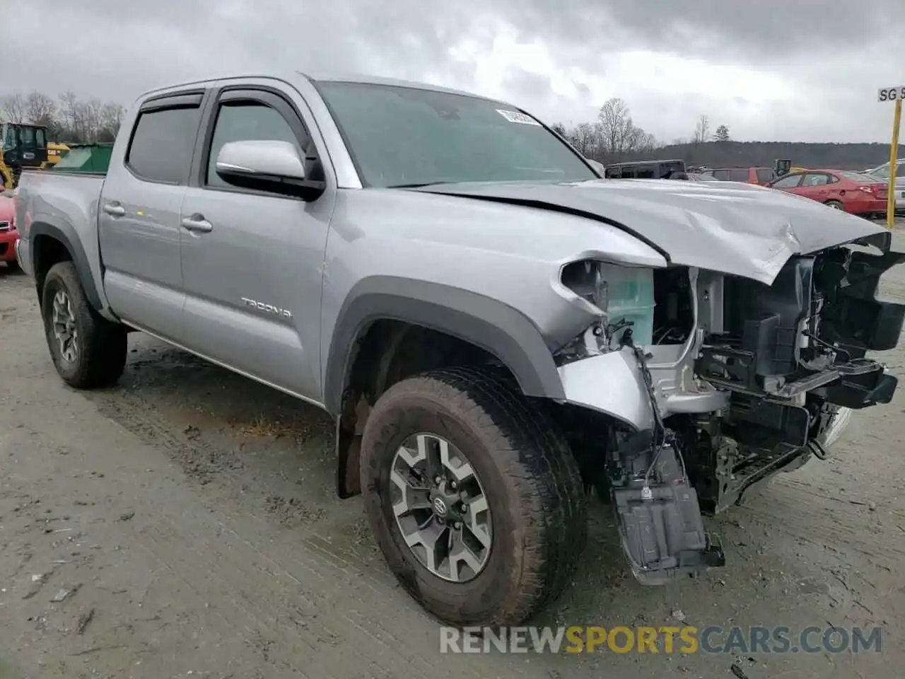 1 Photograph of a damaged car 5TFCZ5AN9MX260470 TOYOTA TACOMA 2021