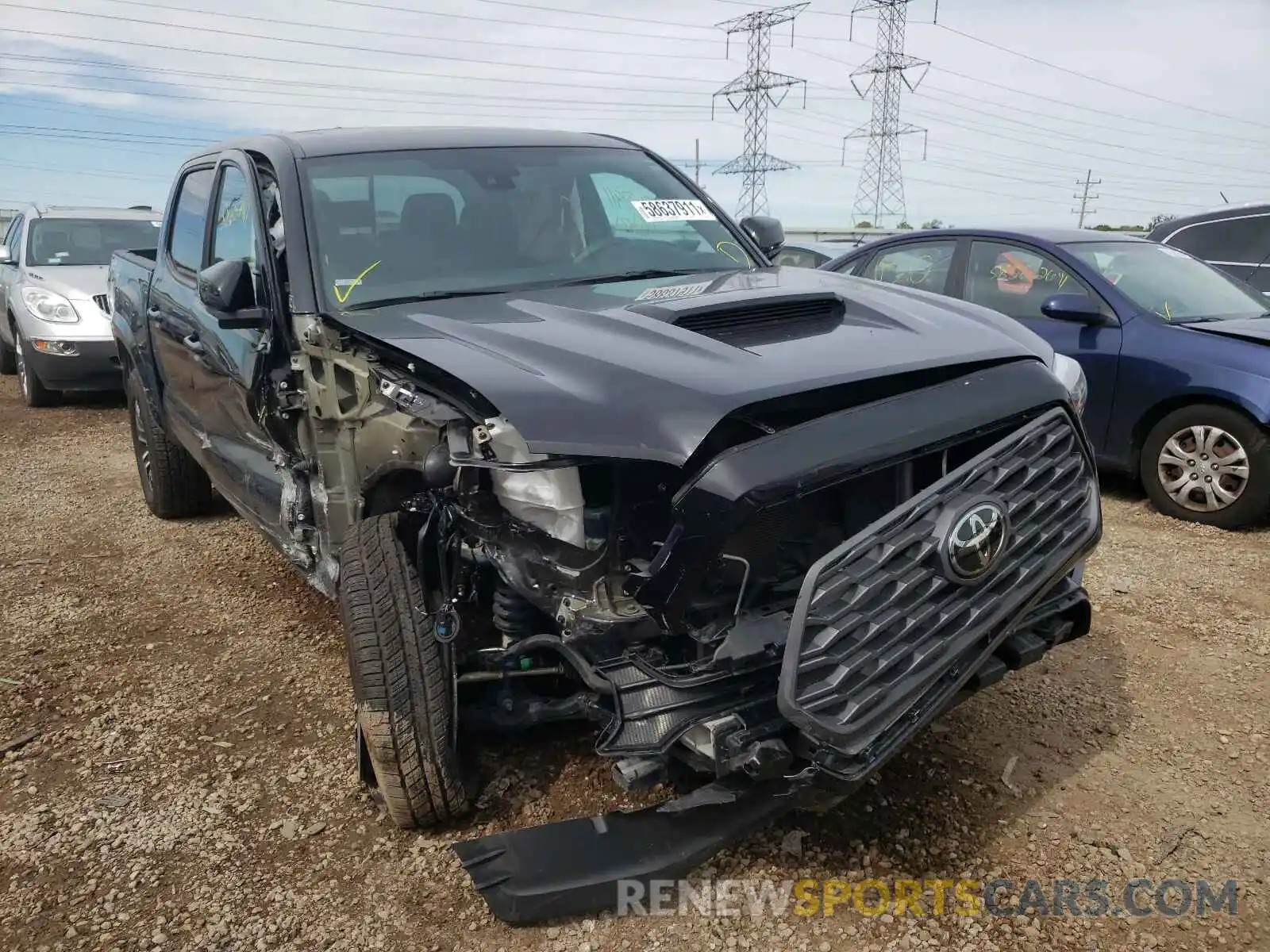 1 Photograph of a damaged car 5TFCZ5AN9MX261036 TOYOTA TACOMA 2021