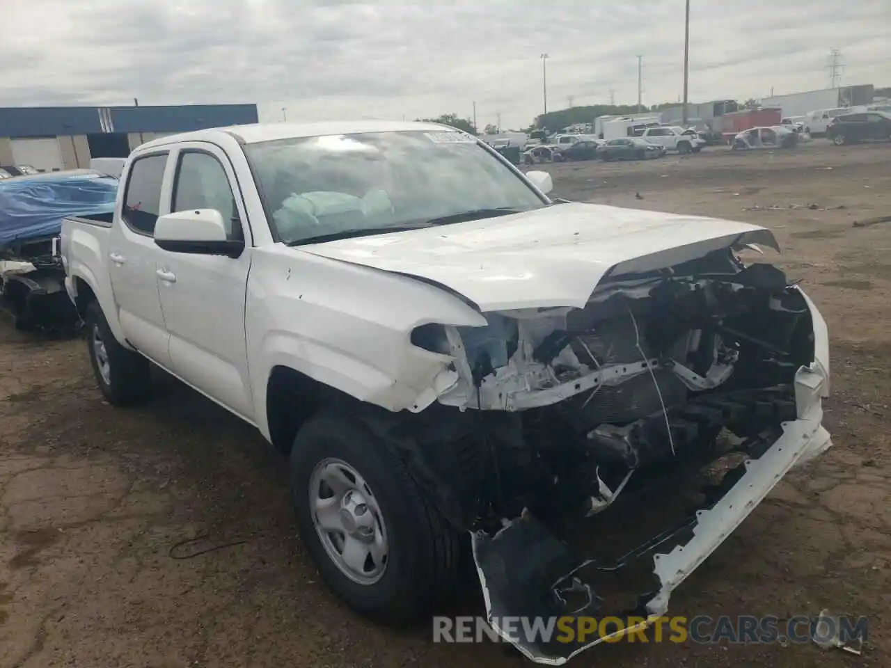 1 Photograph of a damaged car 5TFCZ5AN9MX263854 TOYOTA TACOMA 2021