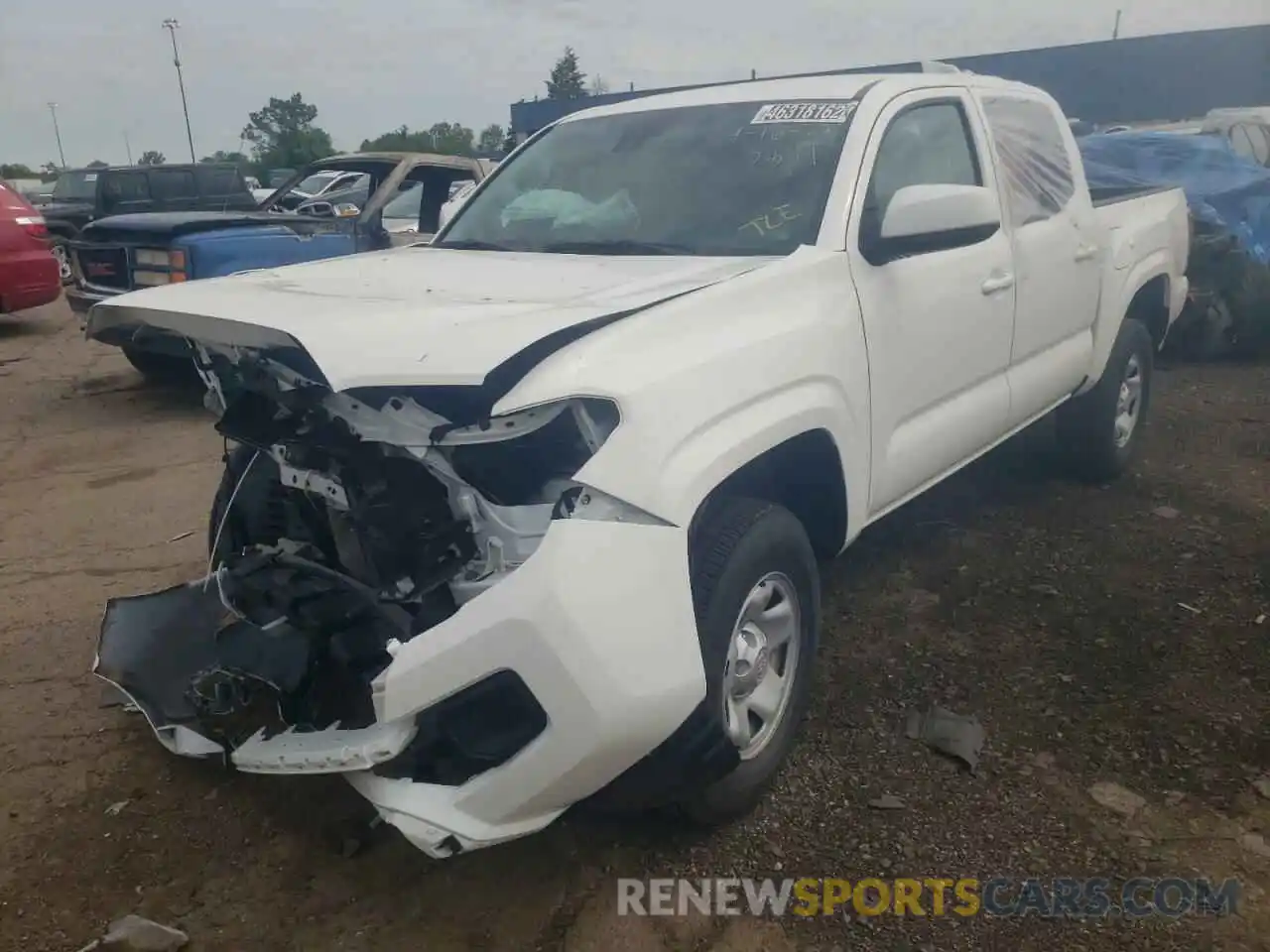 2 Photograph of a damaged car 5TFCZ5AN9MX263854 TOYOTA TACOMA 2021