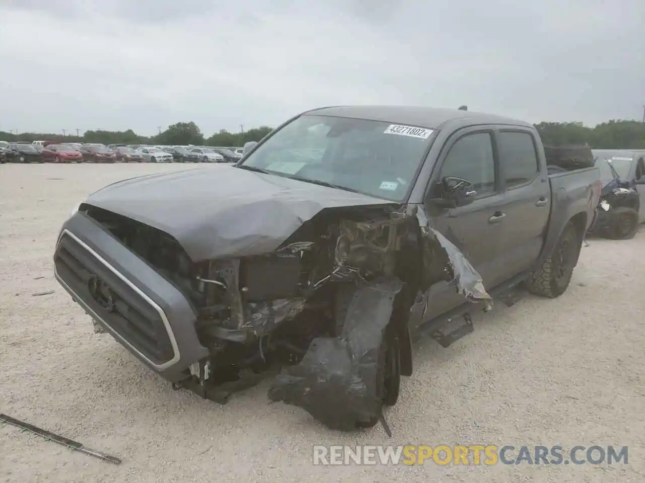 2 Photograph of a damaged car 5TFCZ5AN9MX272876 TOYOTA TACOMA 2021