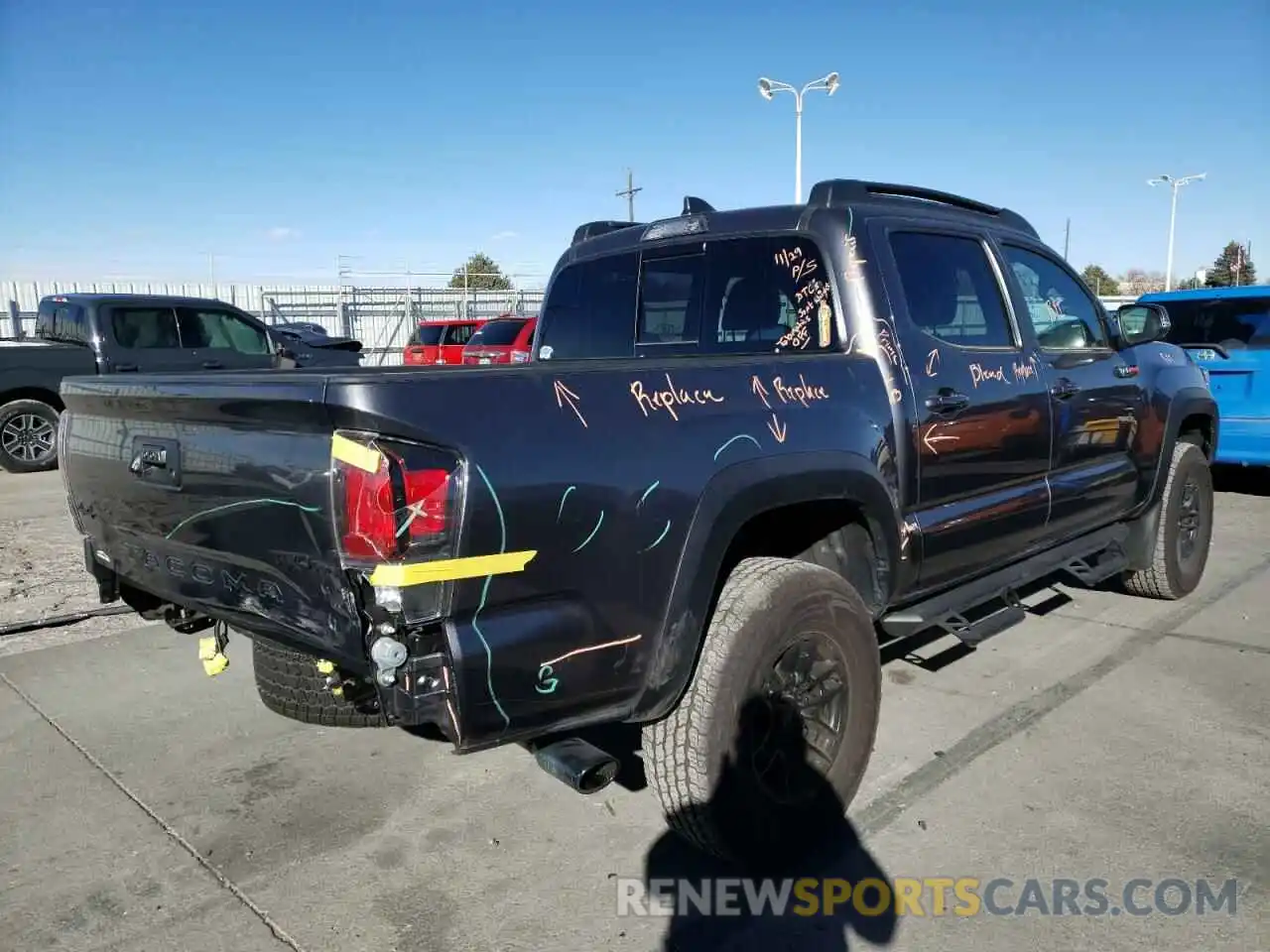 4 Photograph of a damaged car 5TFCZ5AN9MX277883 TOYOTA TACOMA 2021