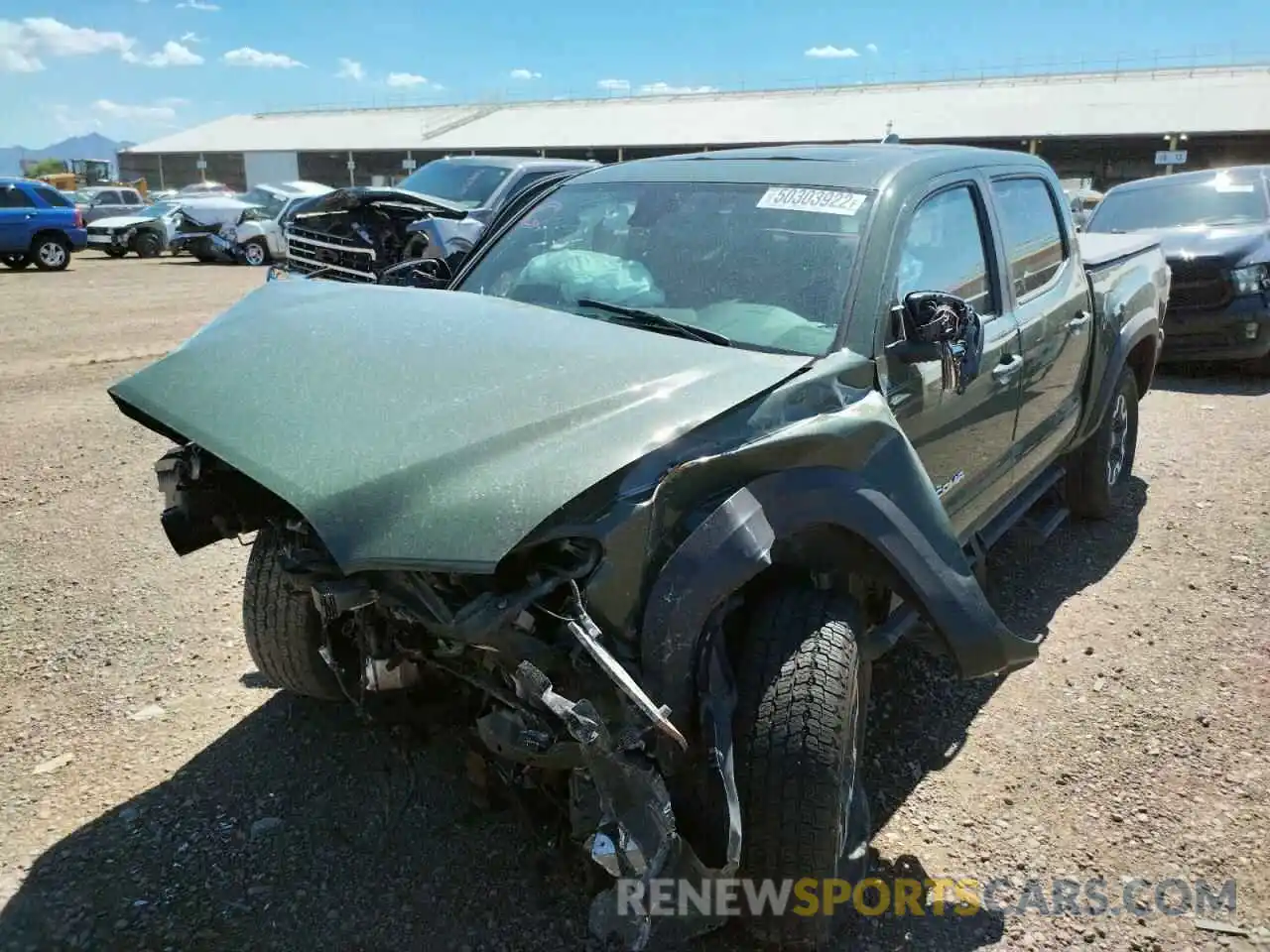 2 Photograph of a damaged car 5TFCZ5ANXMX254256 TOYOTA TACOMA 2021