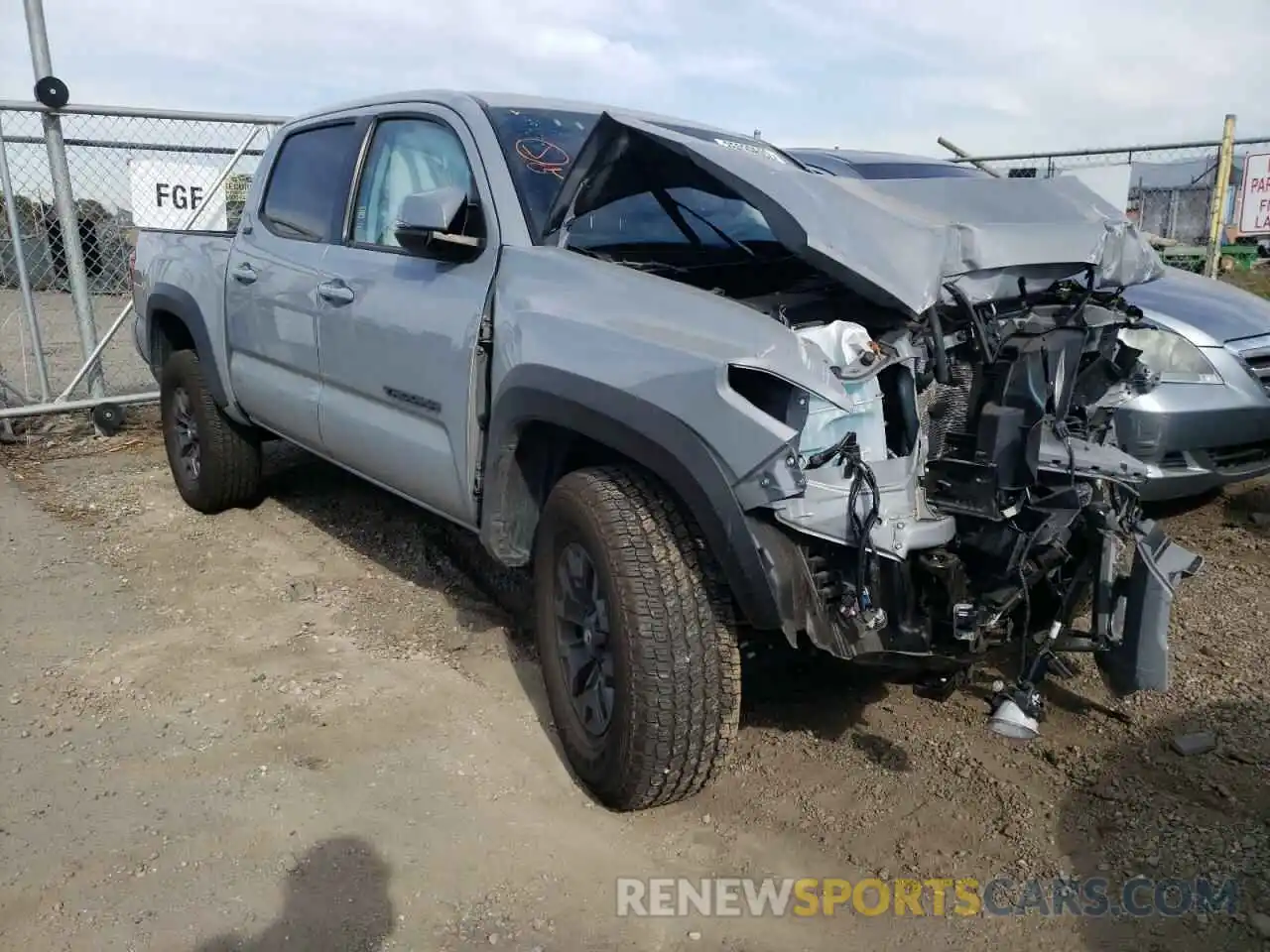 1 Photograph of a damaged car 5TFCZ5ANXMX256234 TOYOTA TACOMA 2021