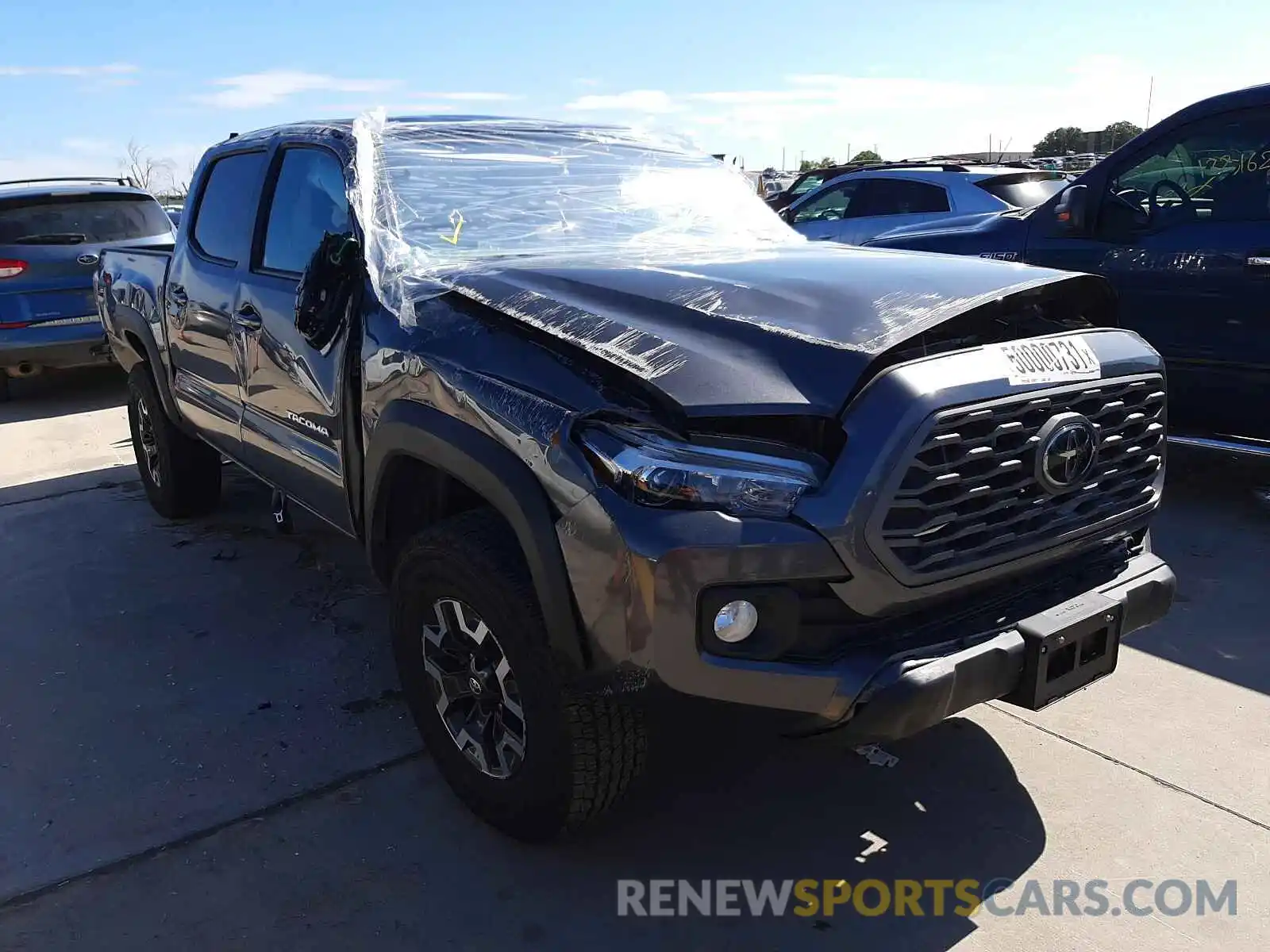 1 Photograph of a damaged car 5TFCZ5ANXMX258937 TOYOTA TACOMA 2021