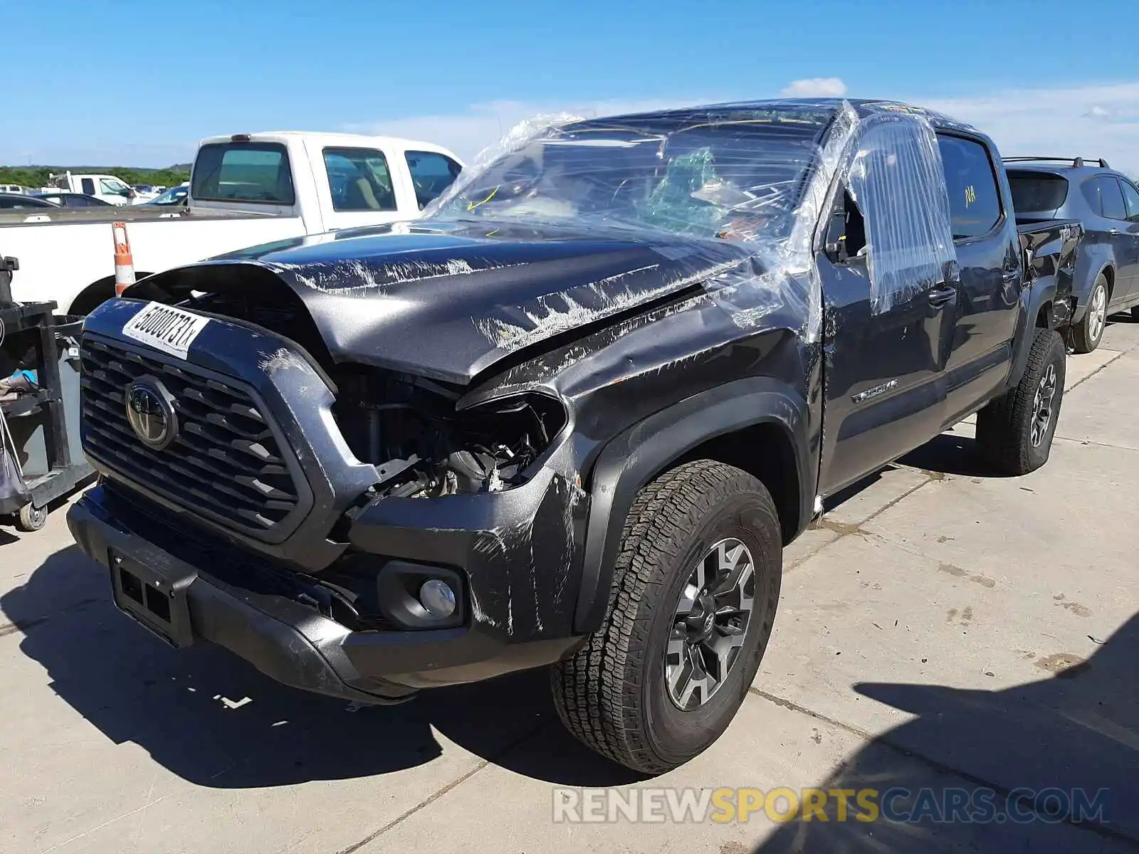 2 Photograph of a damaged car 5TFCZ5ANXMX258937 TOYOTA TACOMA 2021