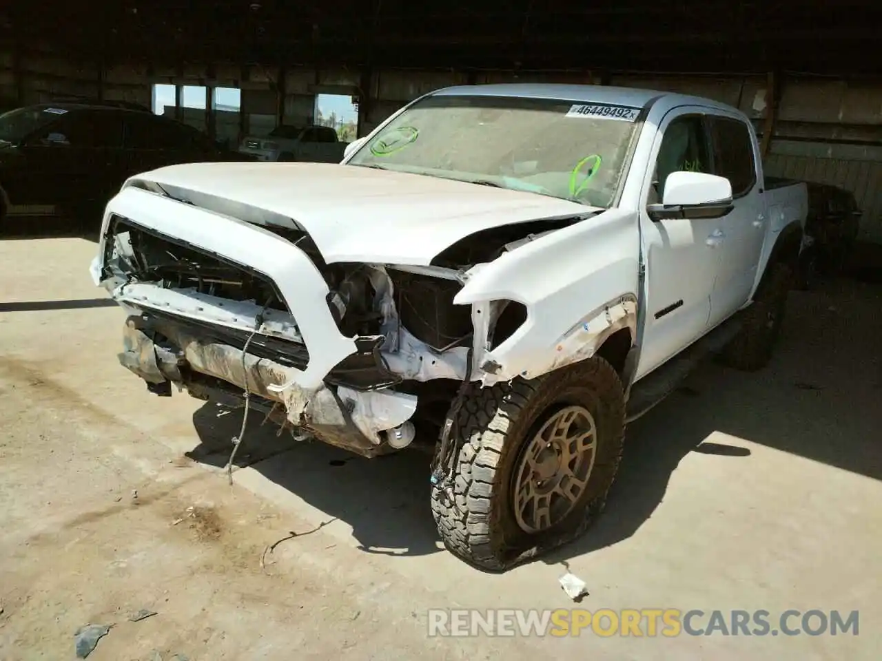 2 Photograph of a damaged car 5TFCZ5ANXMX259392 TOYOTA TACOMA 2021