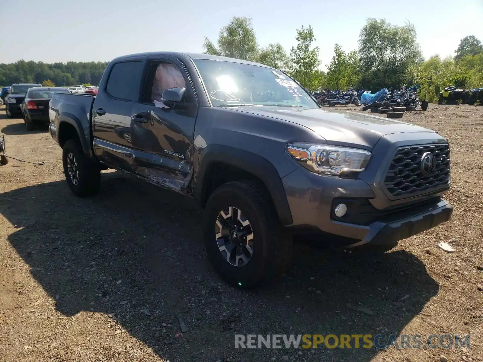 1 Photograph of a damaged car 5TFCZ5ANXMX265886 TOYOTA TACOMA 2021