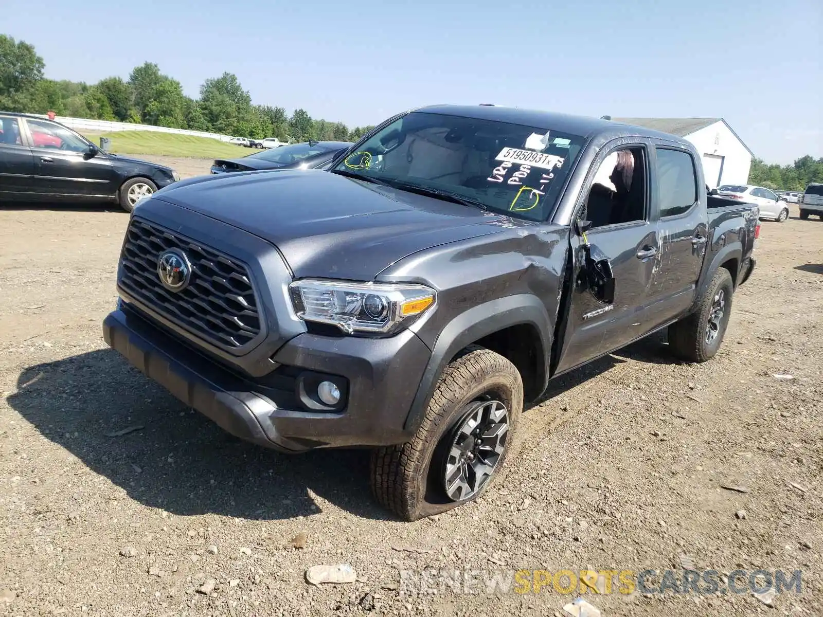 2 Photograph of a damaged car 5TFCZ5ANXMX265886 TOYOTA TACOMA 2021