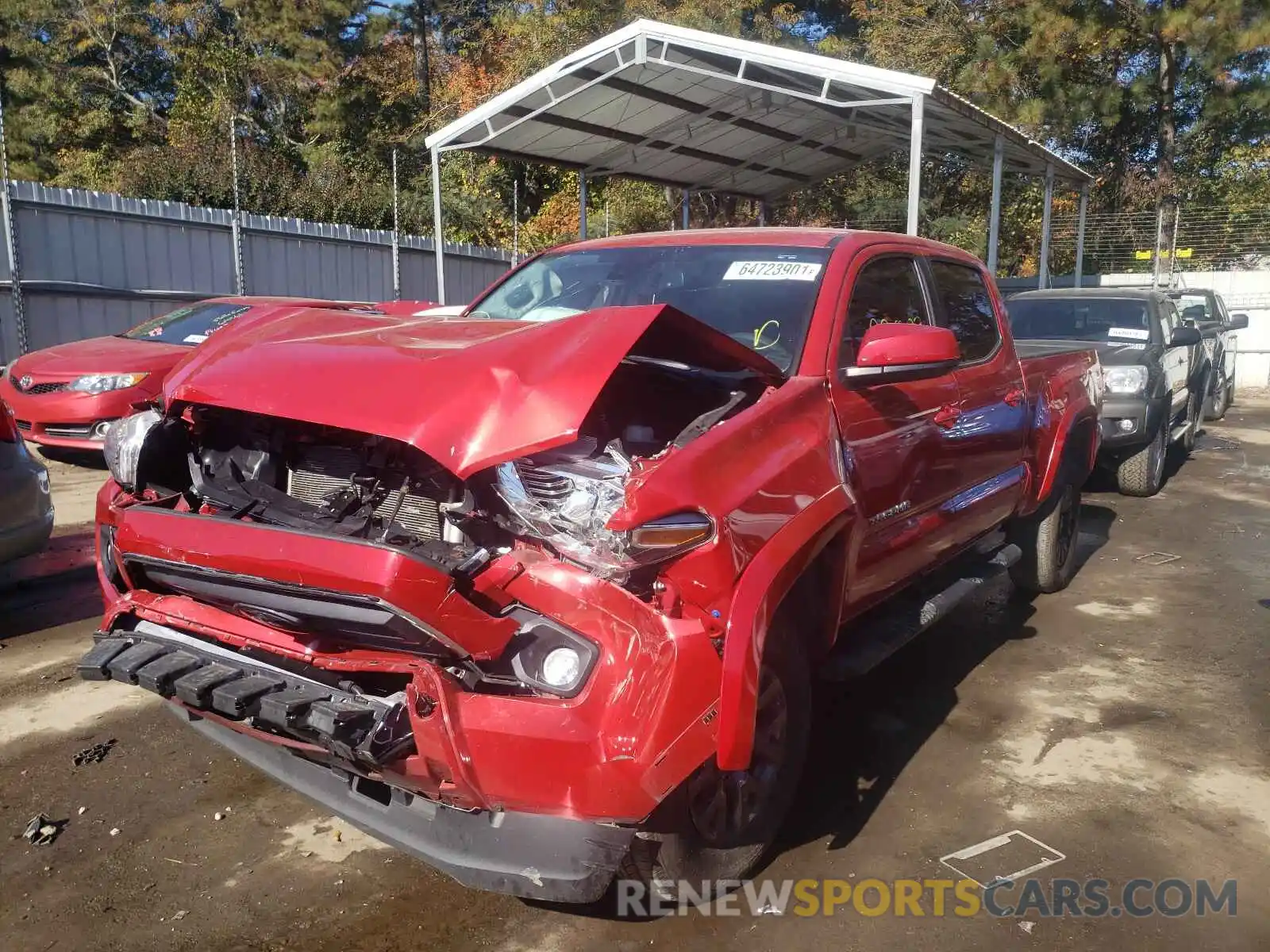 2 Photograph of a damaged car 5TFDZ5BN4MX059837 TOYOTA TACOMA 2021