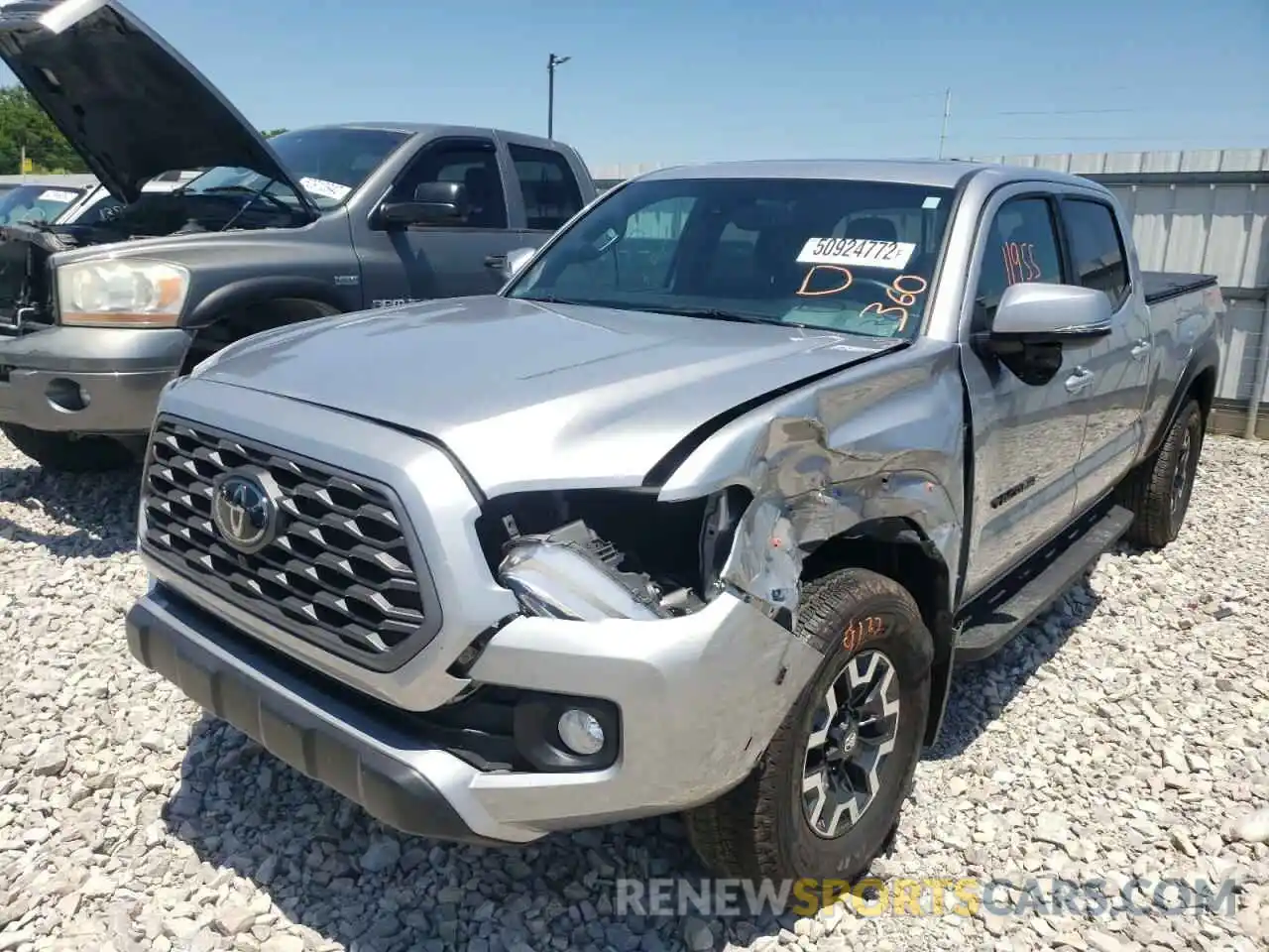 2 Photograph of a damaged car 5TFDZ5BN4MX063189 TOYOTA TACOMA 2021