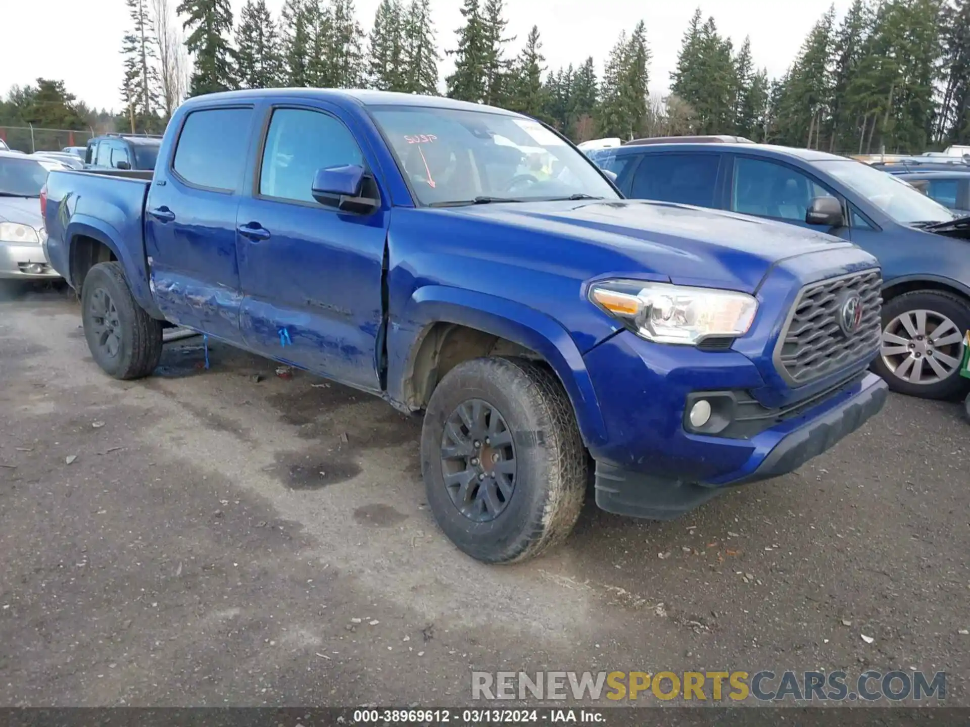 1 Photograph of a damaged car 3TMAZ5CN0NM163220 TOYOTA TACOMA 2022