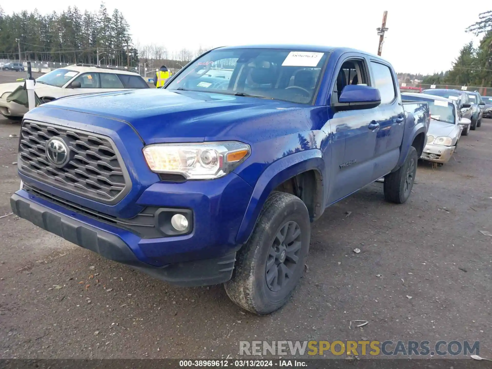 2 Photograph of a damaged car 3TMAZ5CN0NM163220 TOYOTA TACOMA 2022