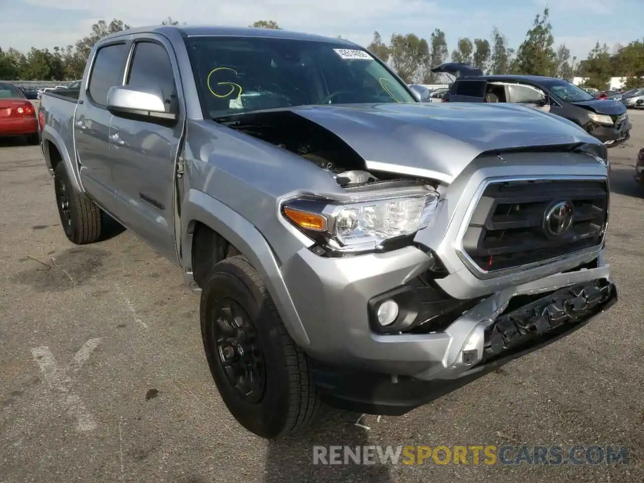 1 Photograph of a damaged car 3TMAZ5CN0NM167865 TOYOTA TACOMA 2022