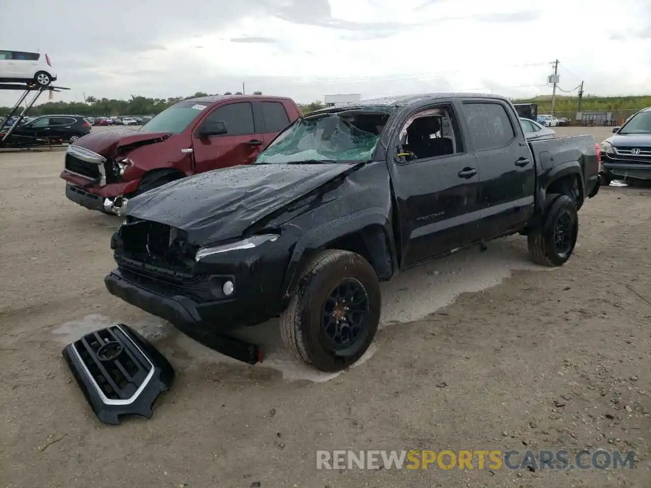 2 Photograph of a damaged car 3TMAZ5CN0NM168871 TOYOTA TACOMA 2022