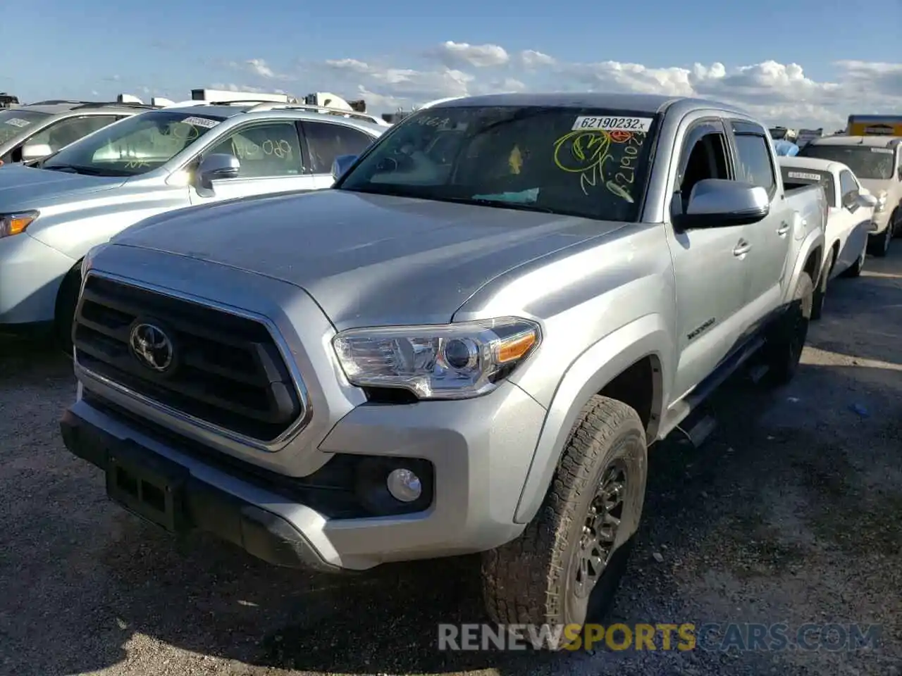 2 Photograph of a damaged car 3TMAZ5CN0NM181460 TOYOTA TACOMA 2022