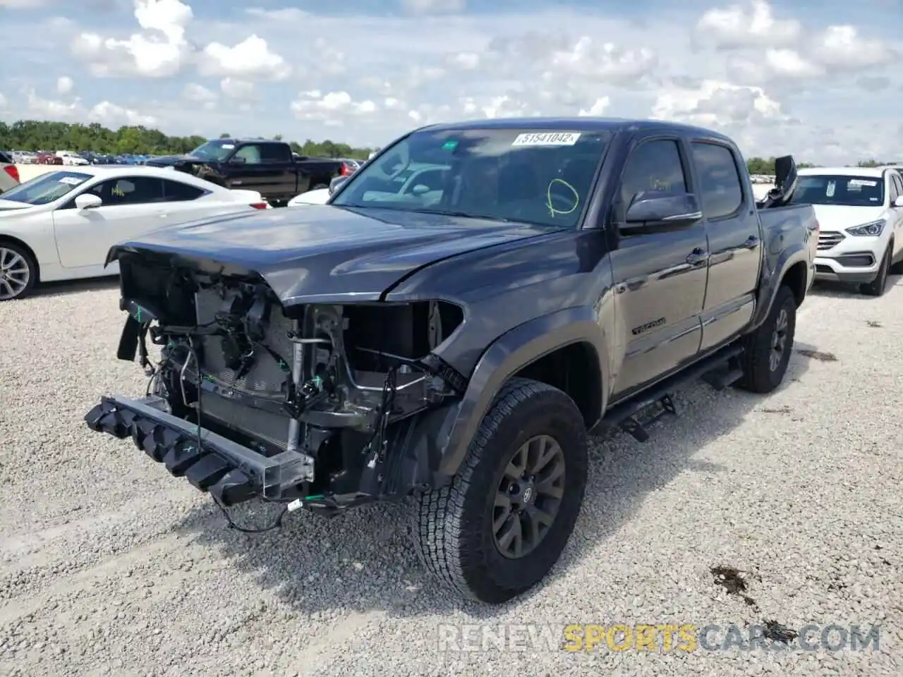 2 Photograph of a damaged car 3TMAZ5CN1NM180480 TOYOTA TACOMA 2022