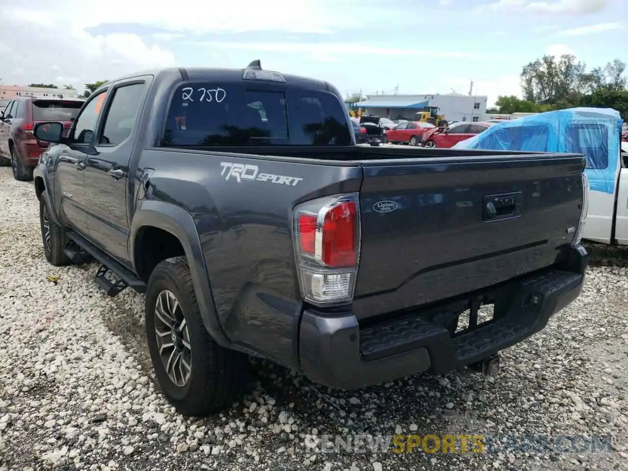 3 Photograph of a damaged car 3TMAZ5CN2NM162750 TOYOTA TACOMA 2022