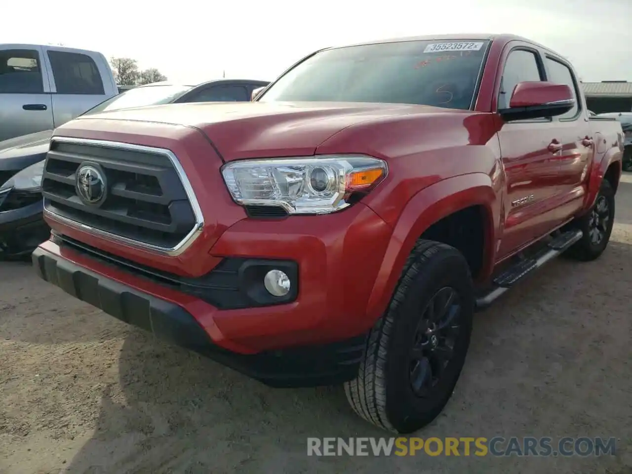 2 Photograph of a damaged car 3TMAZ5CN4NM160336 TOYOTA TACOMA 2022