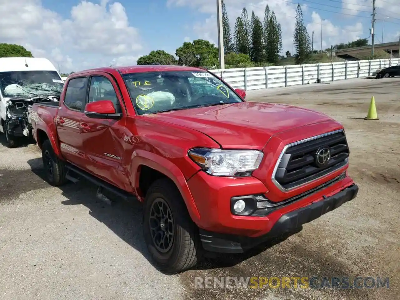 1 Photograph of a damaged car 3TMAZ5CN4NM163737 TOYOTA TACOMA 2022