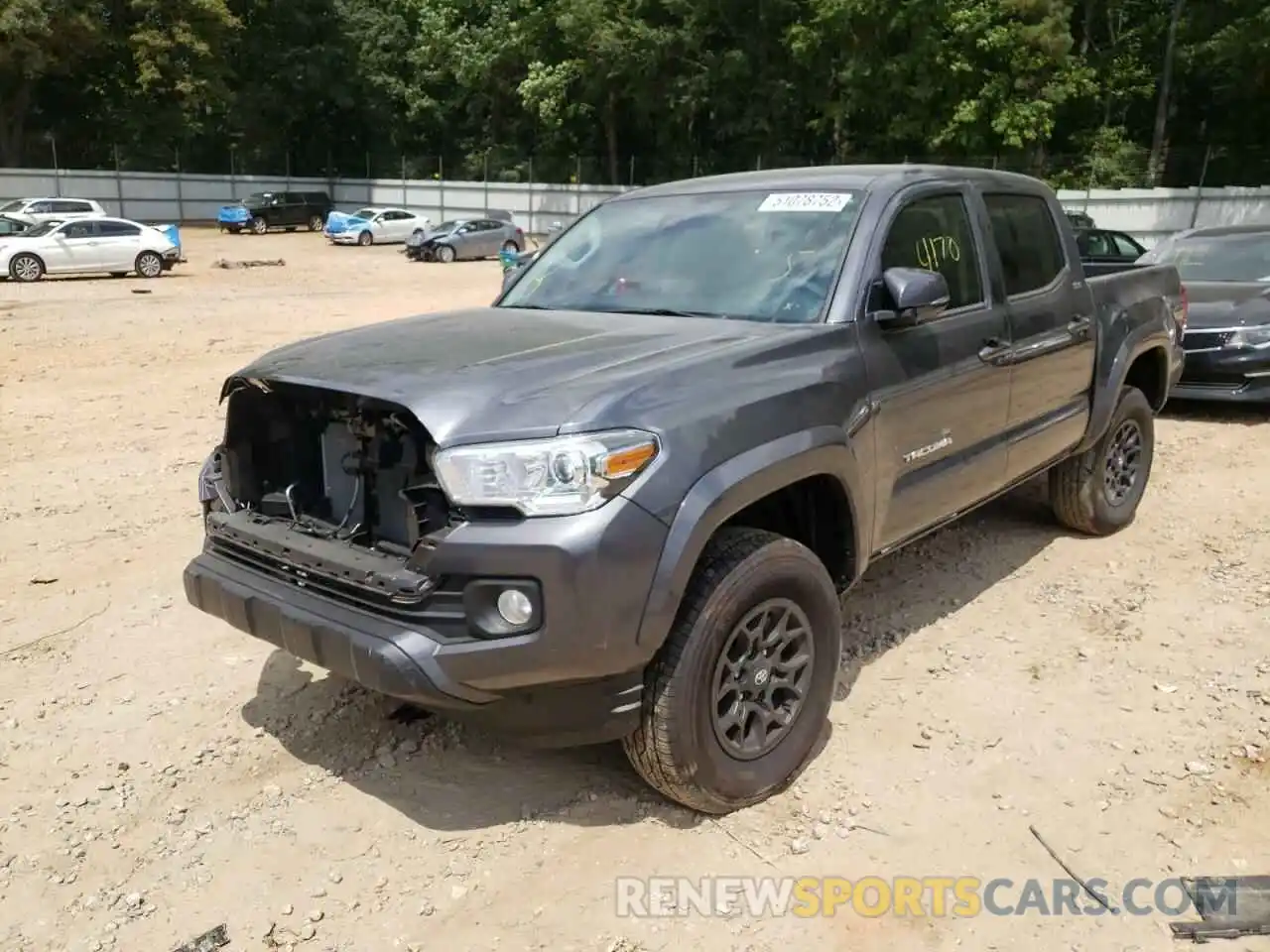 2 Photograph of a damaged car 3TMAZ5CN4NM165424 TOYOTA TACOMA 2022