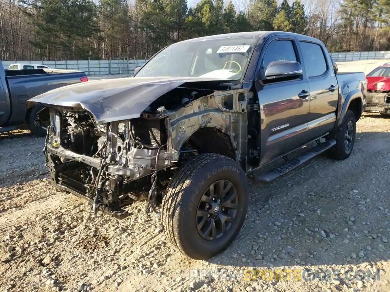 2 Photograph of a damaged car 3TMAZ5CN5NM168140 TOYOTA TACOMA 2022