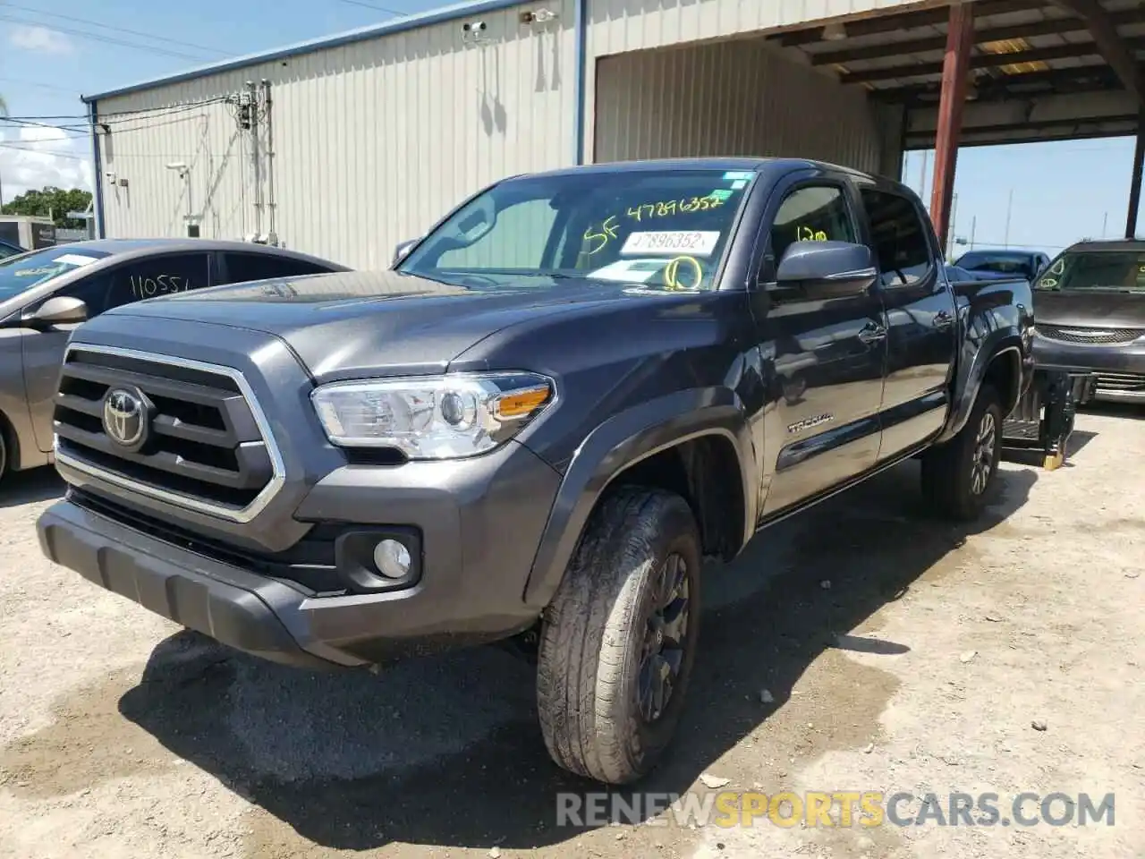 2 Photograph of a damaged car 3TMAZ5CN6NM162430 TOYOTA TACOMA 2022