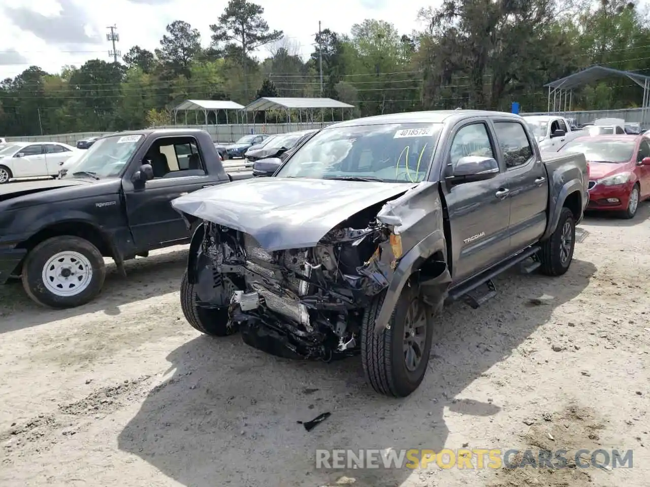 2 Photograph of a damaged car 3TMAZ5CN6NM165151 TOYOTA TACOMA 2022