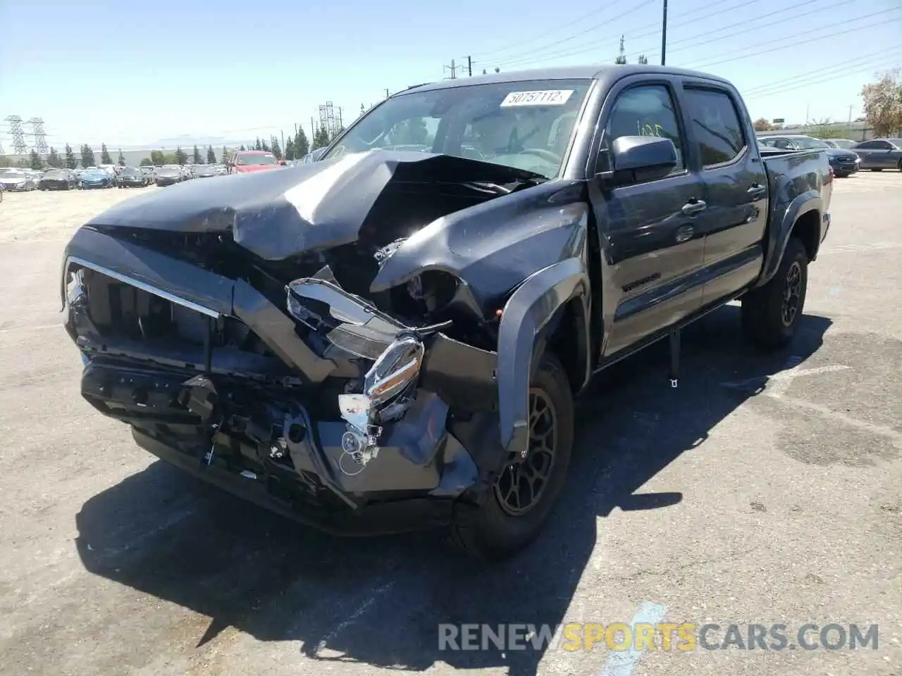 2 Photograph of a damaged car 3TMAZ5CN6NM186016 TOYOTA TACOMA 2022