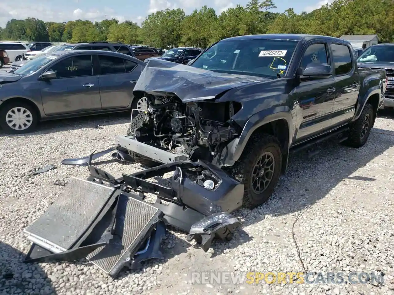 2 Photograph of a damaged car 3TMAZ5CN8NM166544 TOYOTA TACOMA 2022