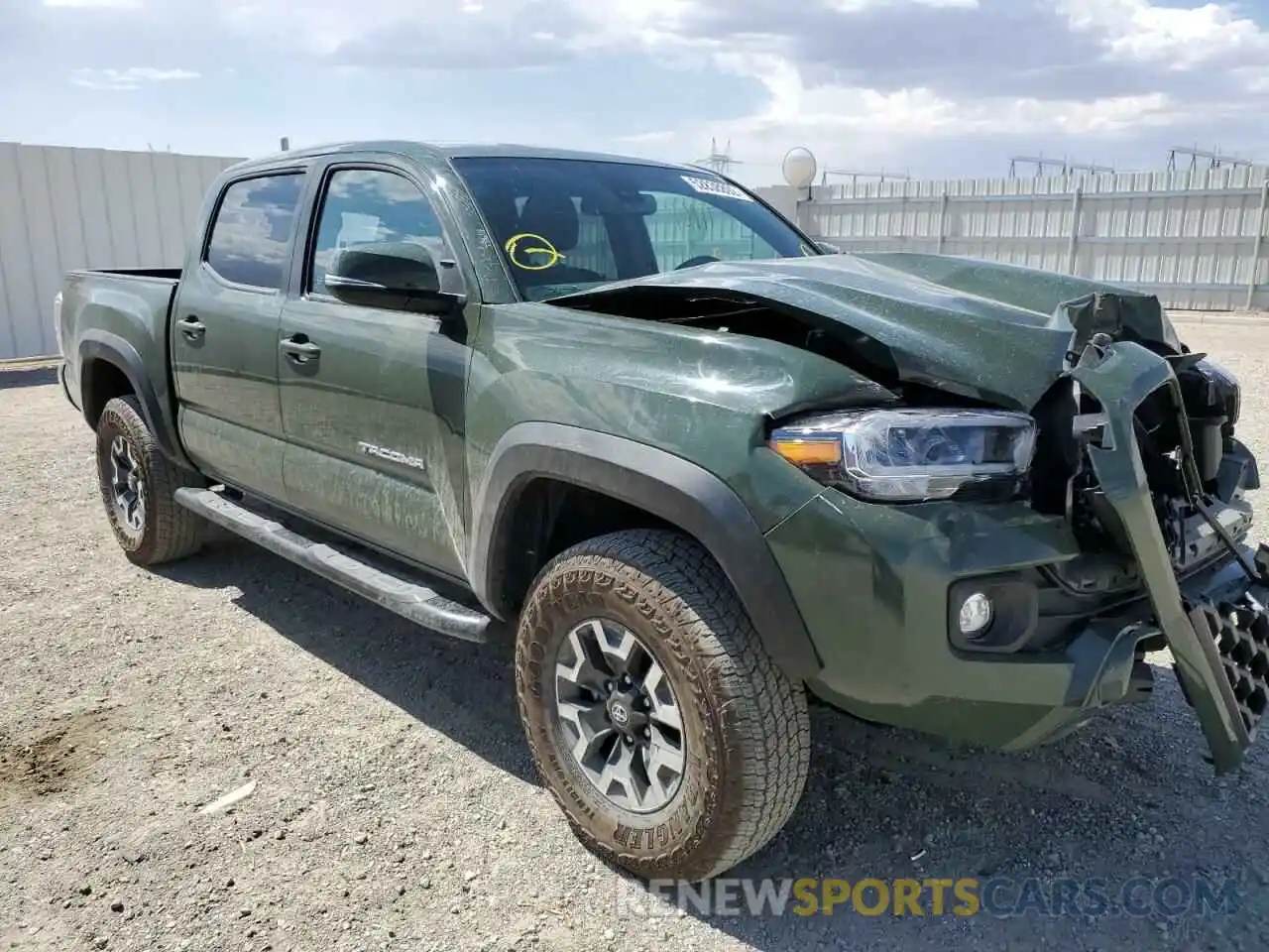 1 Photograph of a damaged car 3TMAZ5CN8NM167029 TOYOTA TACOMA 2022