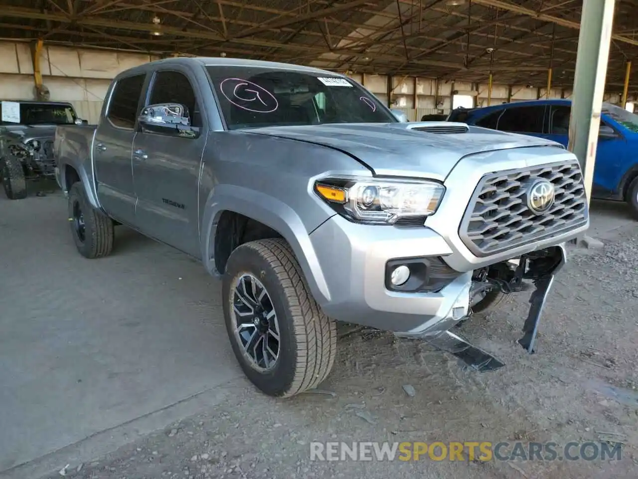 1 Photograph of a damaged car 3TMAZ5CNXNM177514 TOYOTA TACOMA 2022