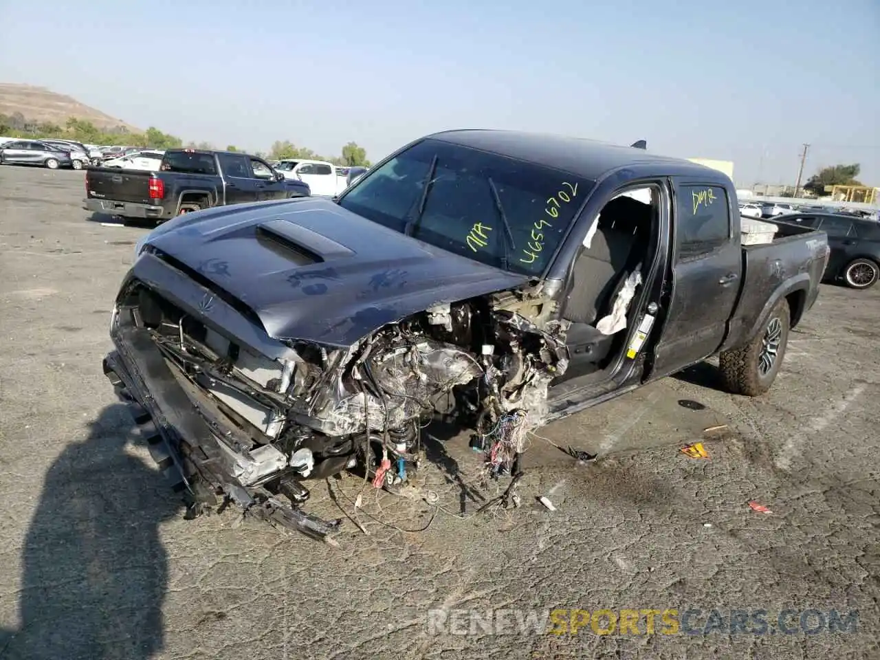 2 Photograph of a damaged car 3TMBZ5DN0NM035157 TOYOTA TACOMA 2022