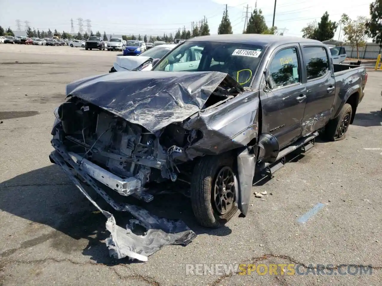 2 Photograph of a damaged car 3TMBZ5DN3NM032950 TOYOTA TACOMA 2022