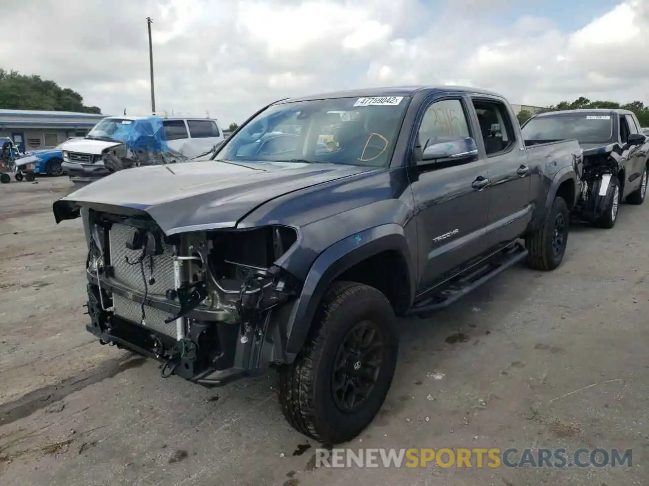 2 Photograph of a damaged car 3TMBZ5DN3NM033225 TOYOTA TACOMA 2022