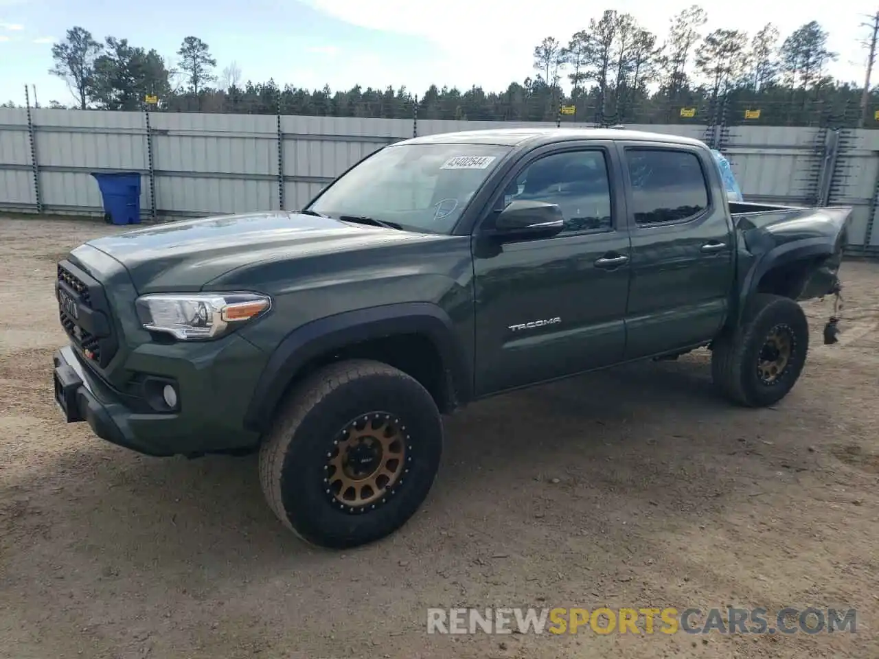 1 Photograph of a damaged car 3TMCZ5AN0NM500058 TOYOTA TACOMA 2022