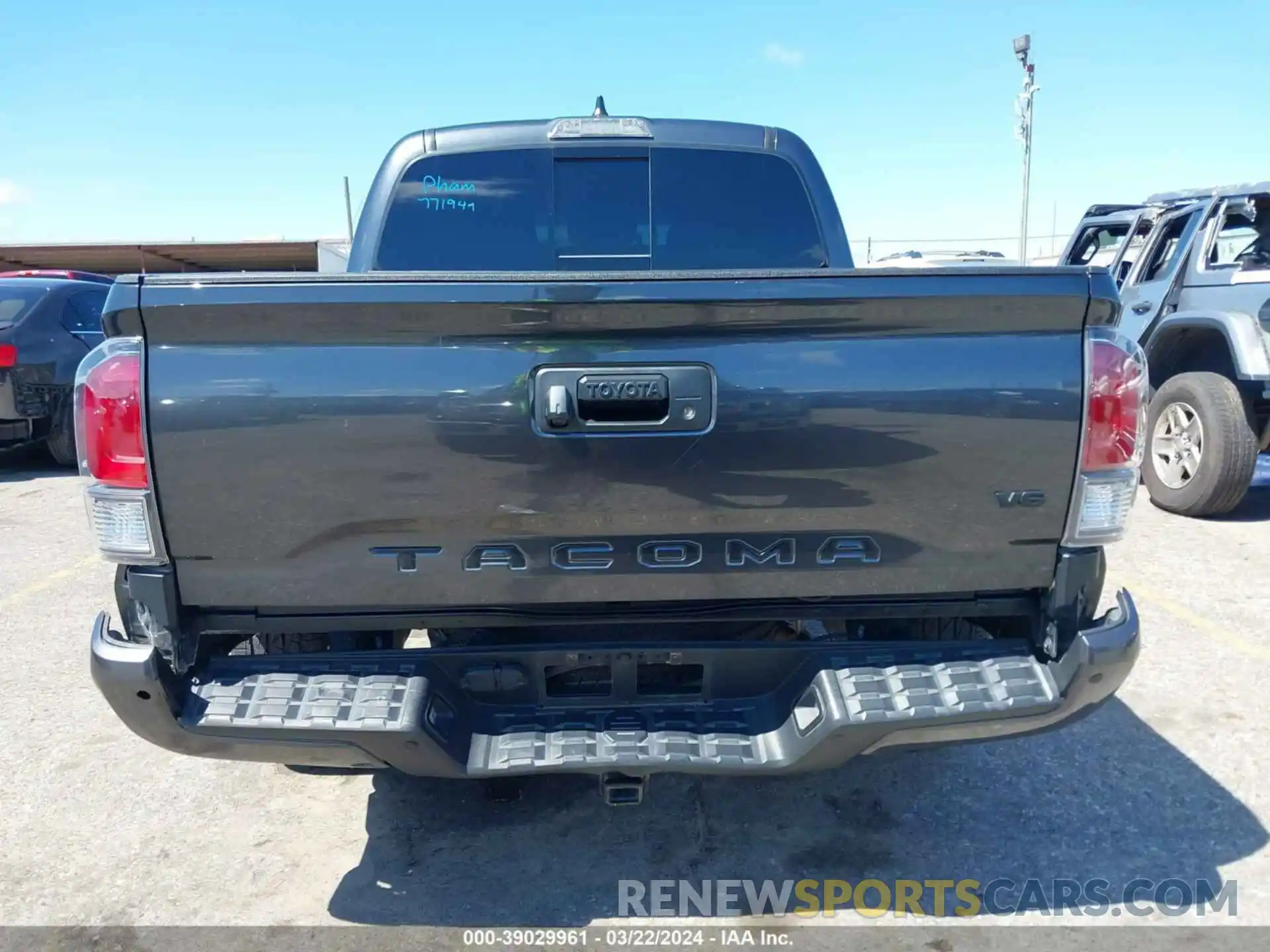 6 Photograph of a damaged car 3TMCZ5AN0NM503784 TOYOTA TACOMA 2022