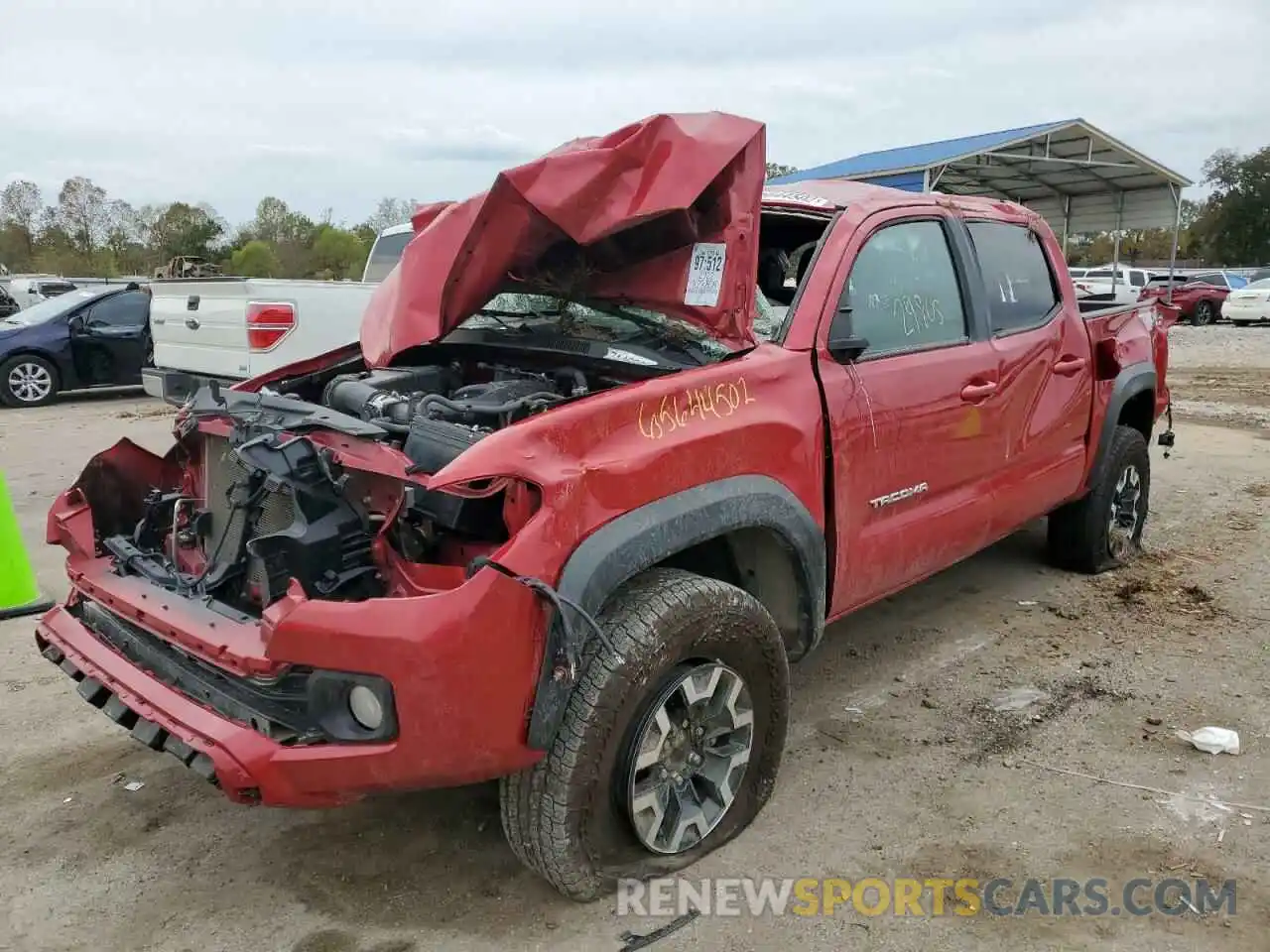 2 Photograph of a damaged car 3TMCZ5AN1NM455020 TOYOTA TACOMA 2022