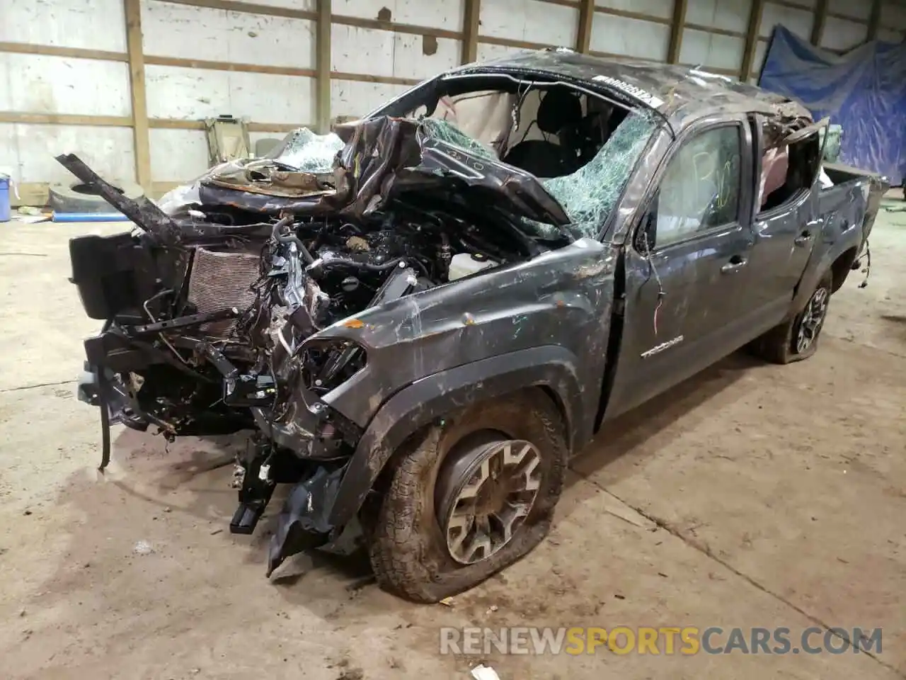 2 Photograph of a damaged car 3TMCZ5AN1NM455745 TOYOTA TACOMA 2022