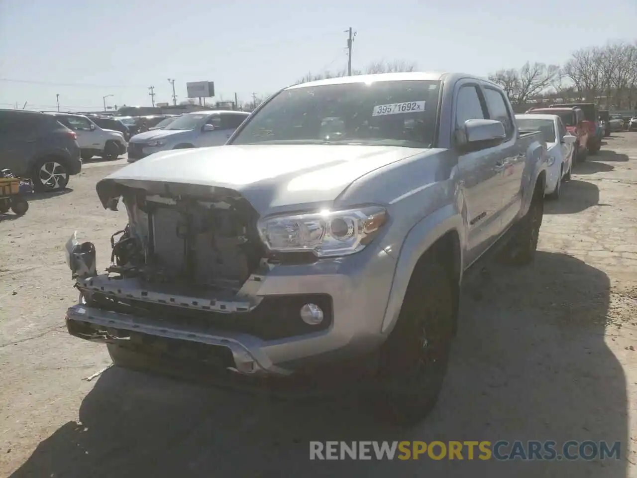 2 Photograph of a damaged car 3TMCZ5AN1NM456104 TOYOTA TACOMA 2022