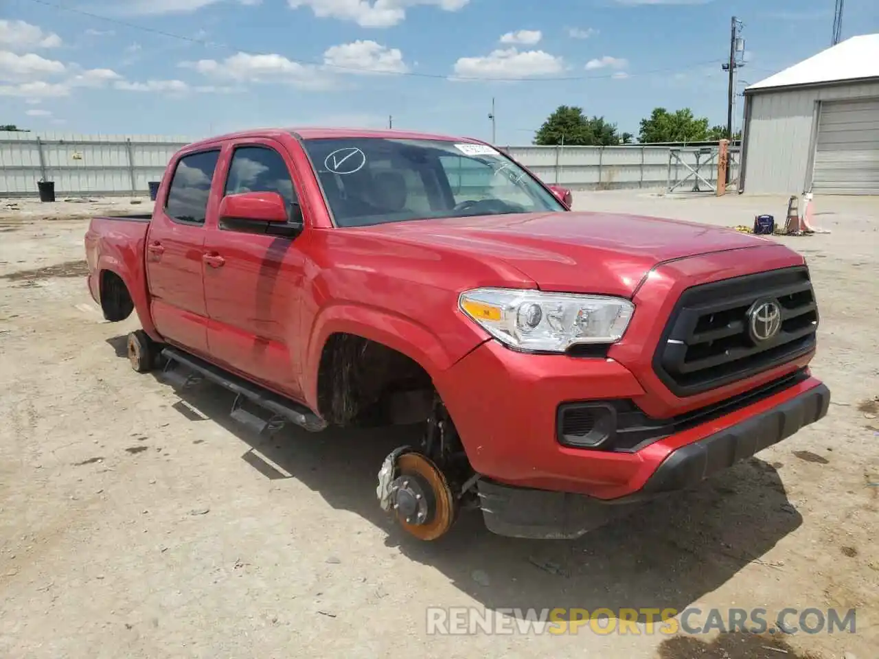 1 Photograph of a damaged car 3TMCZ5AN1NM458581 TOYOTA TACOMA 2022