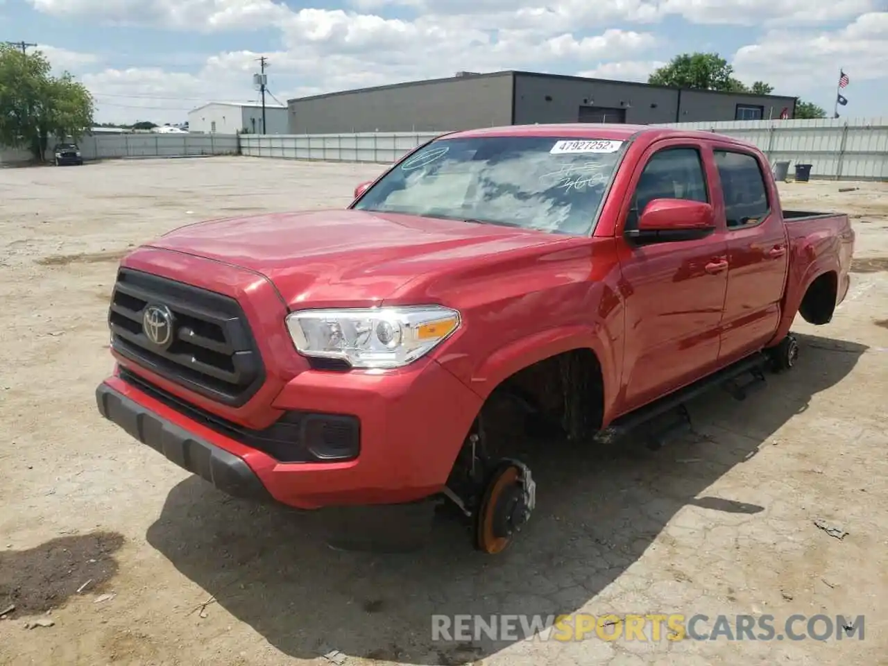 2 Photograph of a damaged car 3TMCZ5AN1NM458581 TOYOTA TACOMA 2022