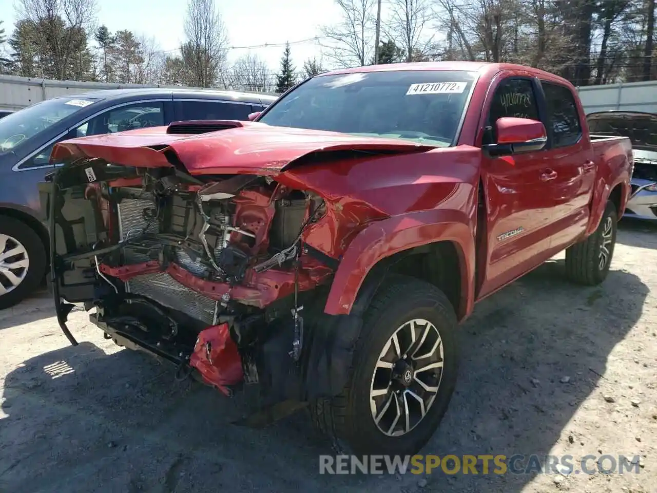 2 Photograph of a damaged car 3TMCZ5AN1NM459956 TOYOTA TACOMA 2022