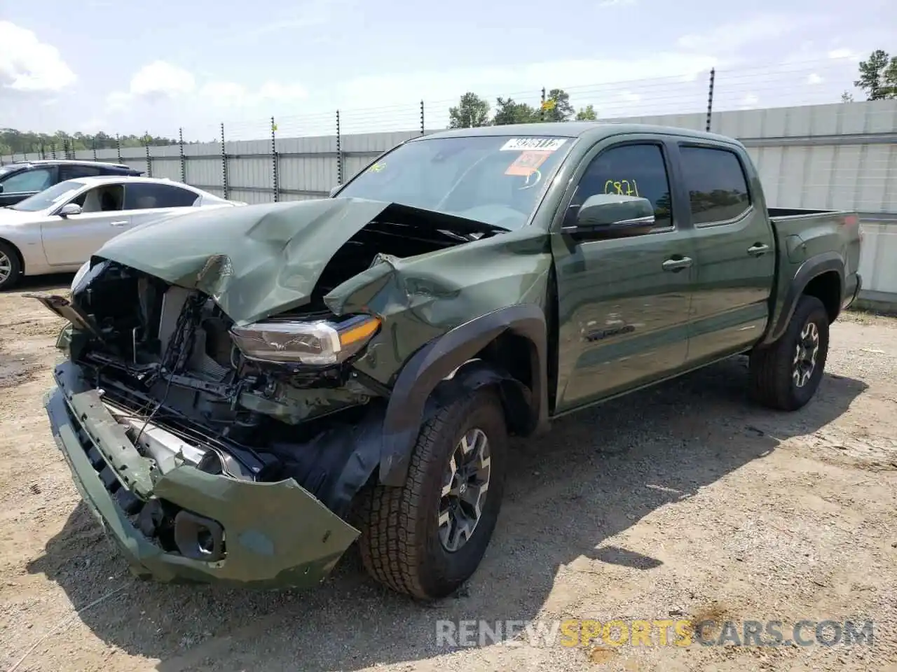 2 Photograph of a damaged car 3TMCZ5AN1NM460489 TOYOTA TACOMA 2022